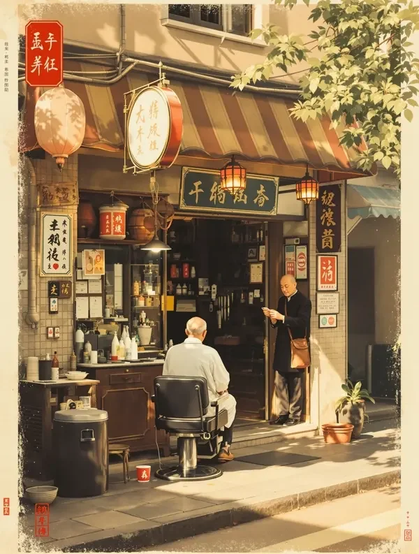 小城理发店 - 短剧网页版 都市情感 短剧网页版《小城理发店》封面 - 都市情感短剧